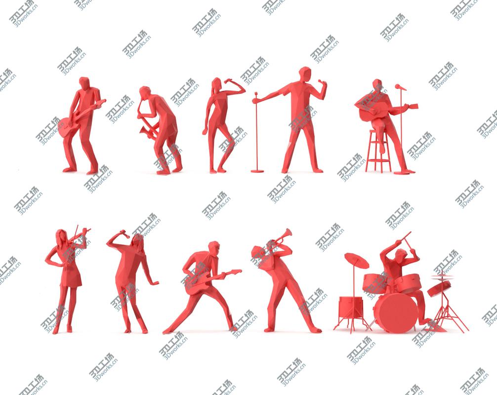 images/goods_img/202105071/3D model Low Poly Posed People Packs 14 - Music/1.jpg